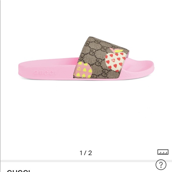 gucci slides les pommes